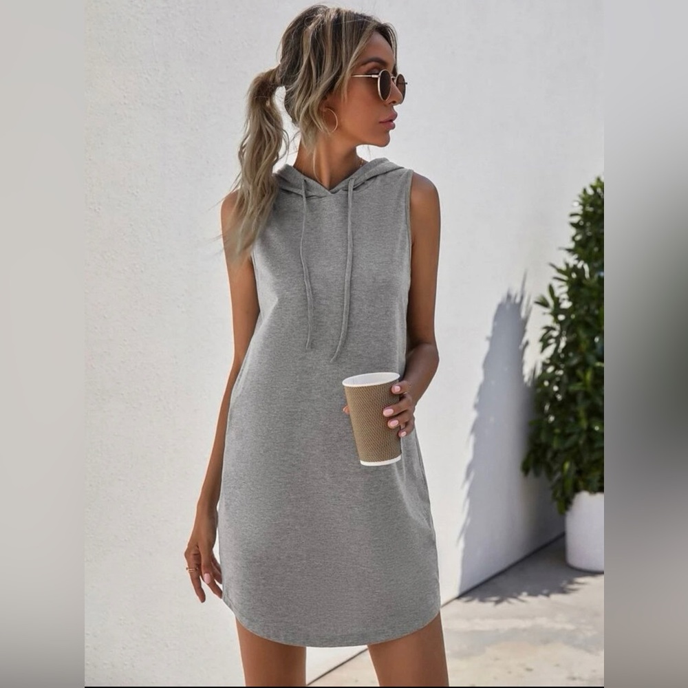 Sleeveless Hooded Dress